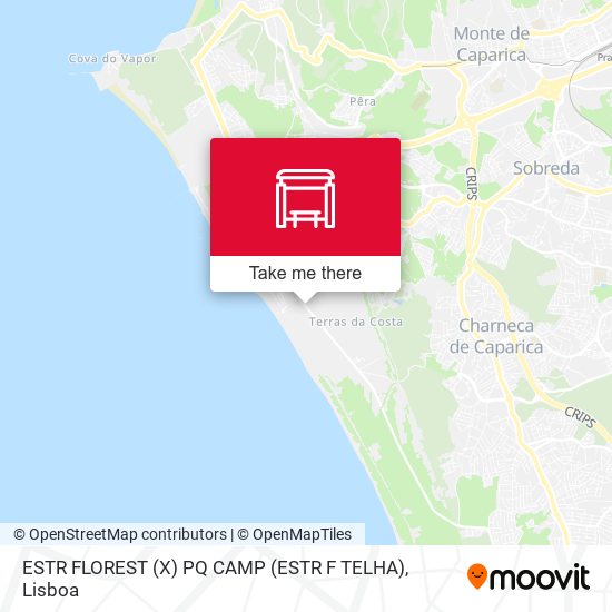 ESTR FLOREST (X) PQ CAMP (ESTR F TELHA) map