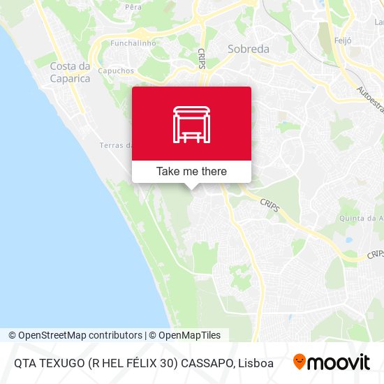 QTA TEXUGO (R HEL FÉLIX 30) CASSAPO mapa