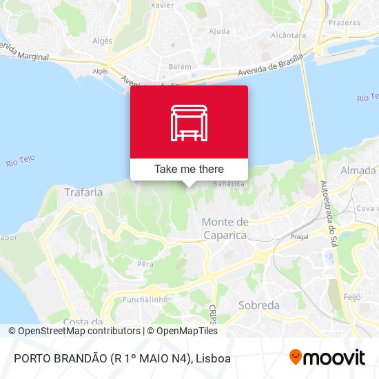 PORTO BRANDÃO (R 1º MAIO N4) mapa