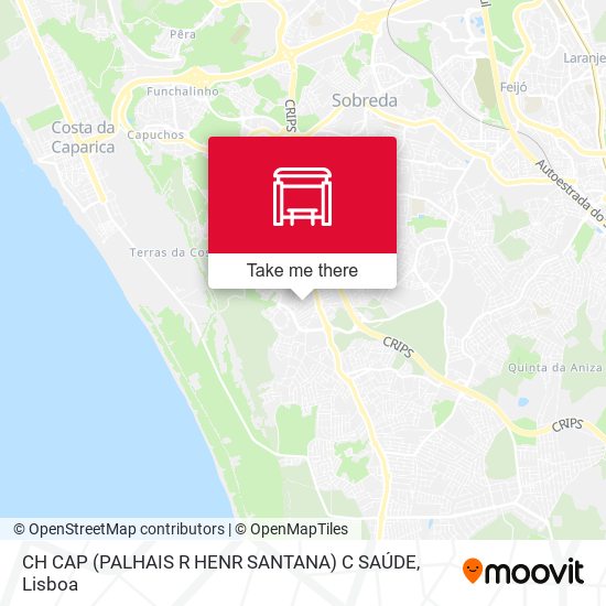 CH CAP (PALHAIS R HENR SANTANA) C SAÚDE mapa