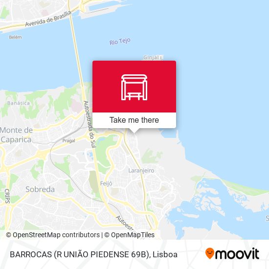BARROCAS (R UNIÃO PIEDENSE 69B) mapa