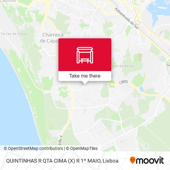 QUINTINHAS R QTA CIMA (X) R 1º MAIO map