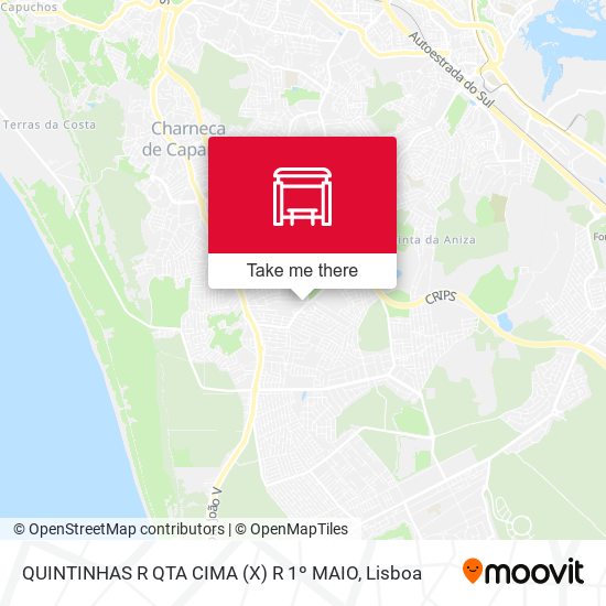 QUINTINHAS R QTA CIMA (X) R 1º MAIO map