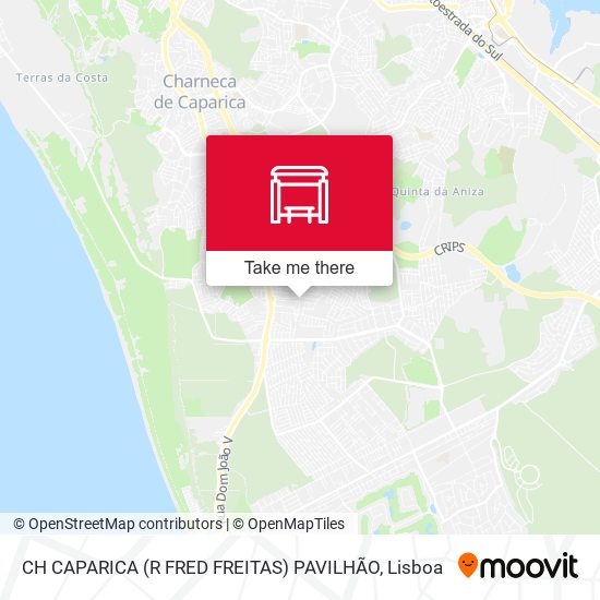 CH CAPARICA (R FRED FREITAS) PAVILHÃO map