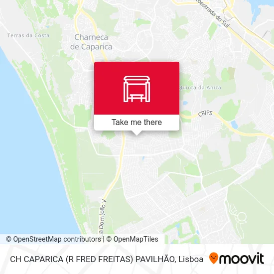 CH CAPARICA (R FRED FREITAS) PAVILHÃO map