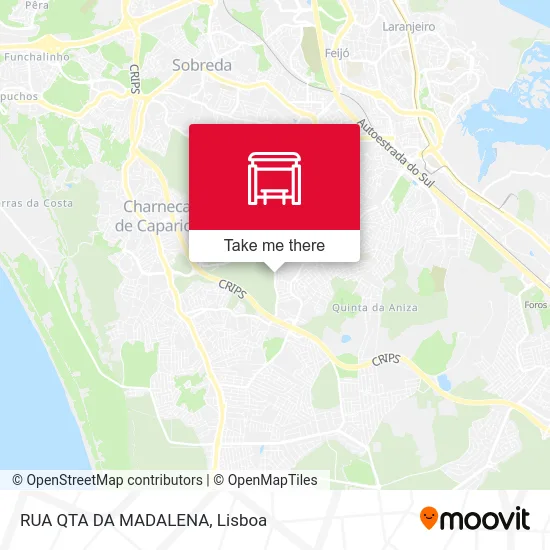 RUA QTA DA MADALENA map