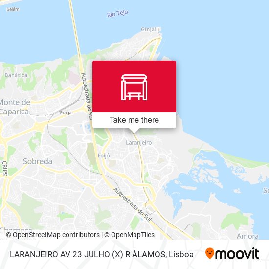 LARANJEIRO AV 23 JULHO (X) R ÁLAMOS map