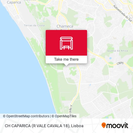 CH CAPARICA (R VALE CAVALA 18) mapa