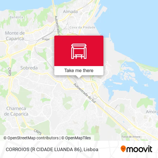 CORROIOS (R CIDADE LUANDA 86) map