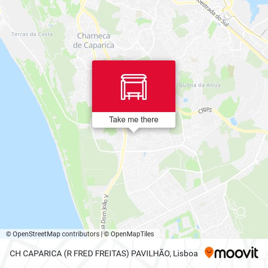 CH CAPARICA (R FRED FREITAS) PAVILHÃO mapa
