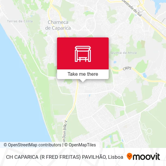 CH CAPARICA (R FRED FREITAS) PAVILHÃO map