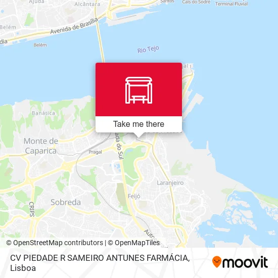 CV PIEDADE R SAMEIRO ANTUNES FARMÁCIA map