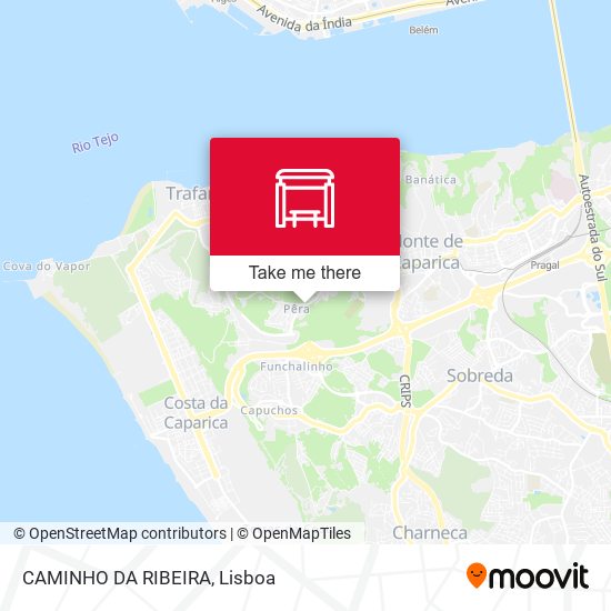 CAMINHO DA RIBEIRA map