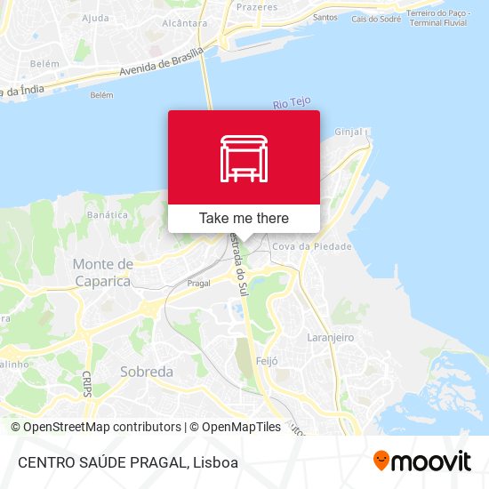 CENTRO SAÚDE PRAGAL map