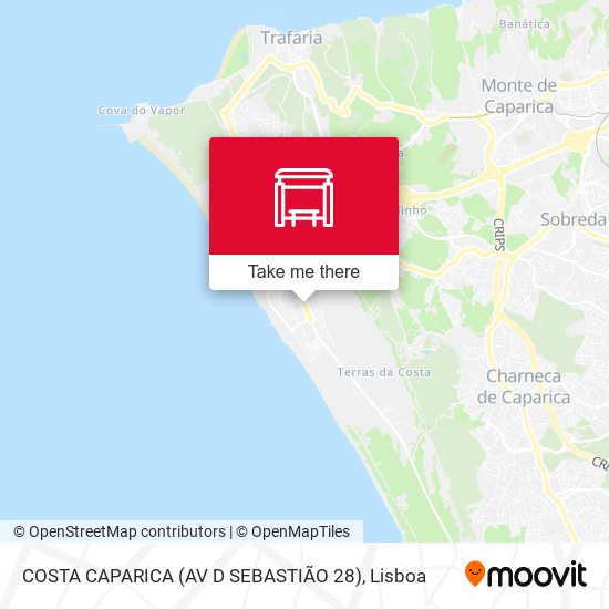 COSTA CAPARICA (AV D SEBASTIÃO 28) mapa