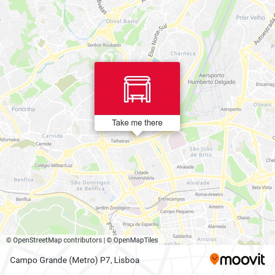 Campo Grande (Metro) P7 map