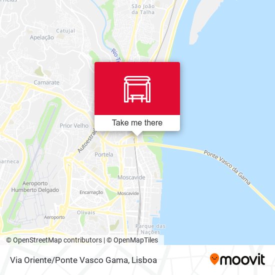 Via Oriente/Ponte Vasco Gama map
