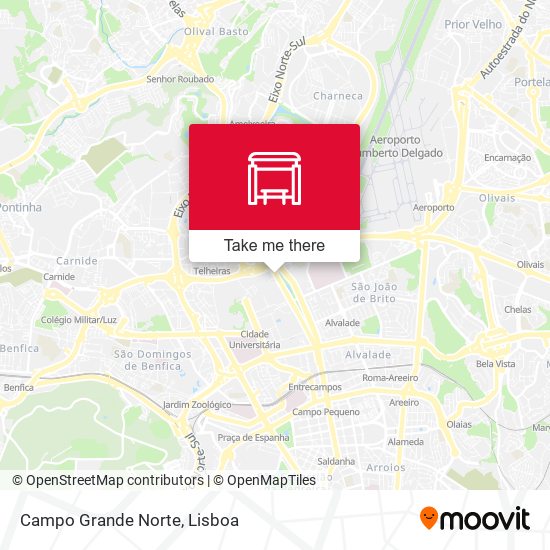 Campo Grande Norte mapa