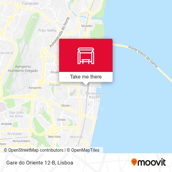 Gare do Oriente 12-B map