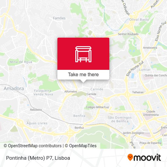 Pontinha (Metro) P7 mapa