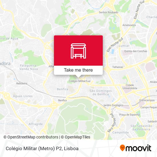 Colégio Militar (Metro) P2 map
