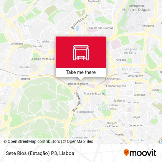 Sete Rios (Estação) P3 map