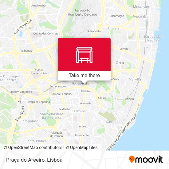 Praça do Areeiro map
