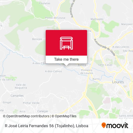 R José Leiria Fernandes 56 (Tojalinho) map