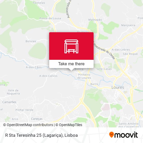 R Sta Teresinha 25 (Lagariça) map