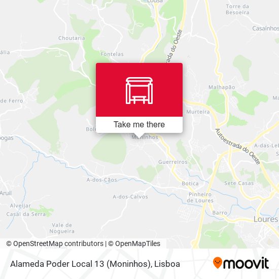 Alameda Poder Local 13 (Moninhos) map