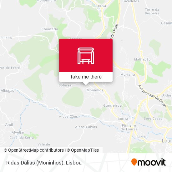 R das Dálias (Moninhos) mapa