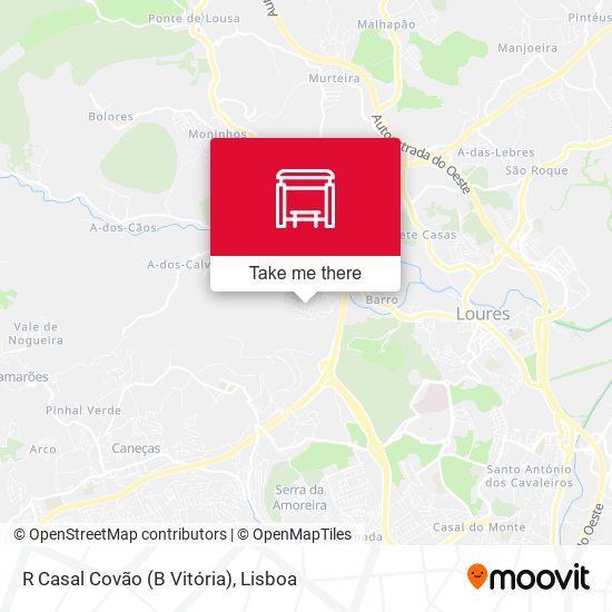R Casal Covão (B Vitória) mapa