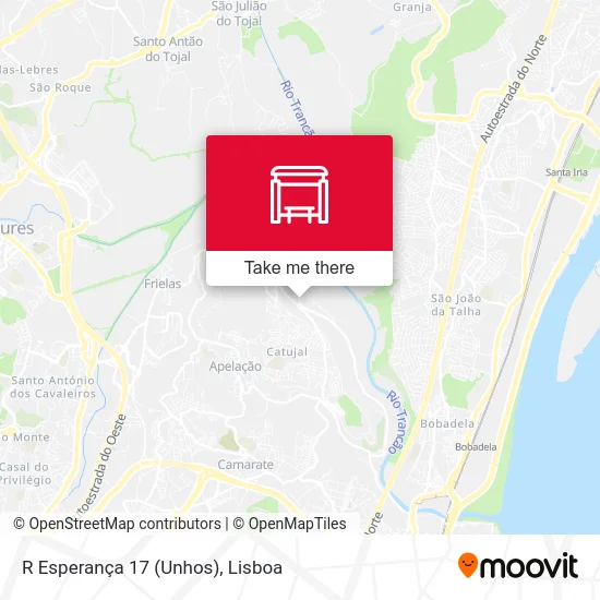 R Esperança 17 (Unhos) map