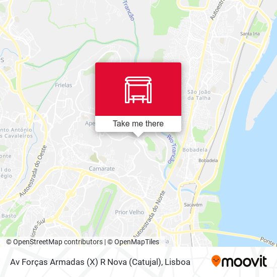 Av Forças Armadas (X) R Nova (Catujal) mapa