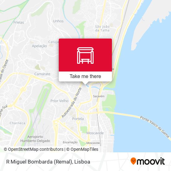 R Miguel Bombarda (Remal) mapa