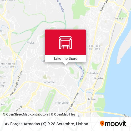 Av Forças Armadas (X) R 28 Setembro map