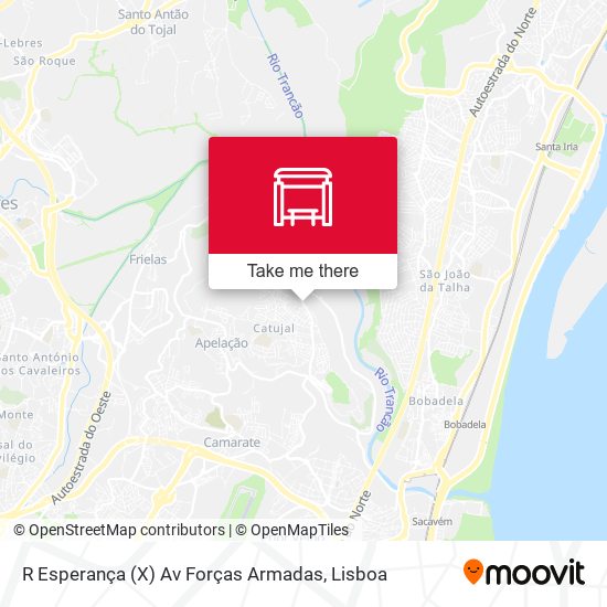 R Esperança (X) Av Forças Armadas map