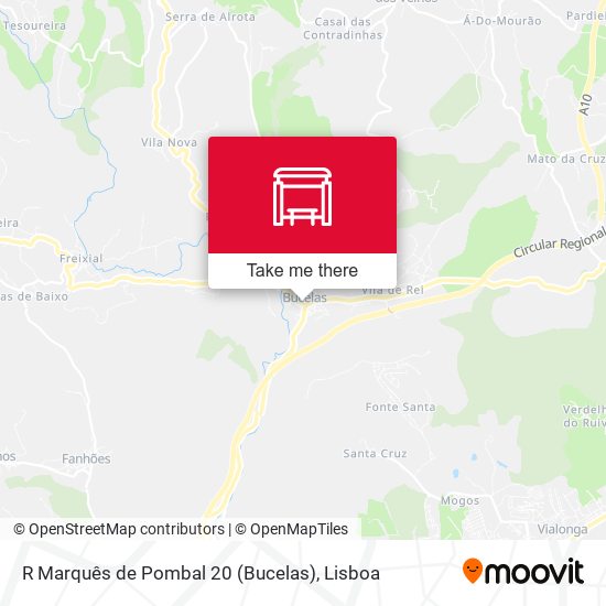R Marquês de Pombal 20 (Bucelas) map