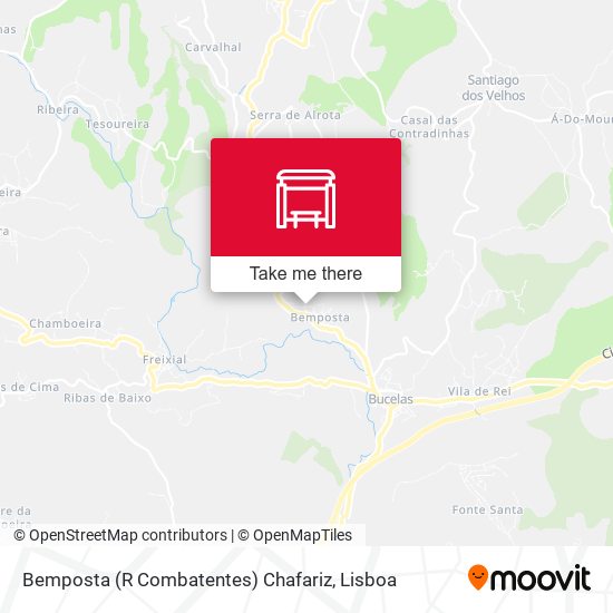 Bemposta (R Combatentes) Chafariz mapa