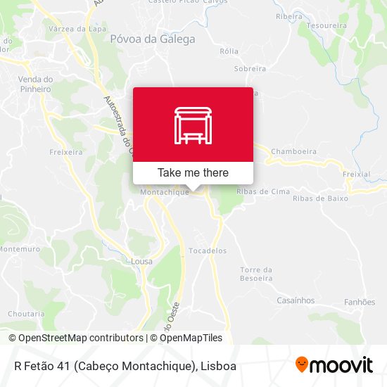 R Fetão 41 (Cabeço Montachique) map