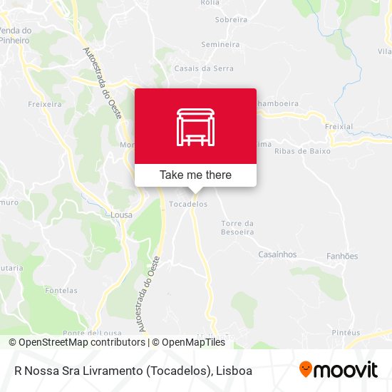 R Nossa Sra Livramento (Tocadelos) mapa