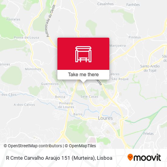 R Cmte Carvalho Araújo 151 (Murteira) mapa