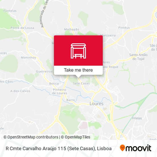 R Cmte Carvalho Araújo 115 (Sete Casas) mapa