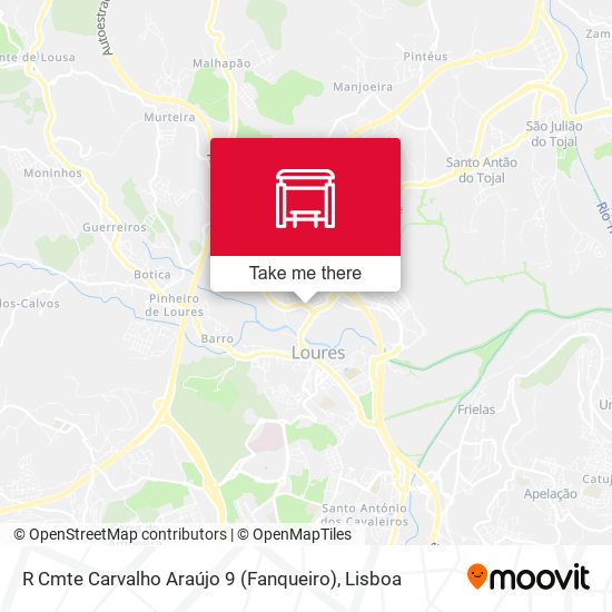 R Cmte Carvalho Araújo 9 (Fanqueiro) map