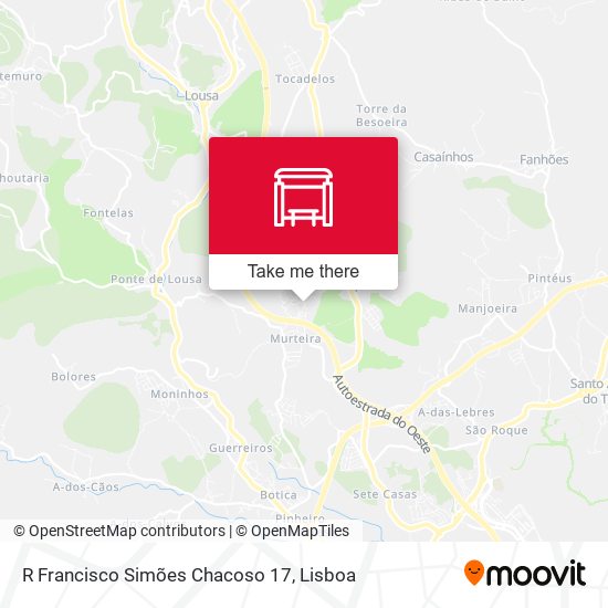 R Francisco Simões Chacoso 17 mapa