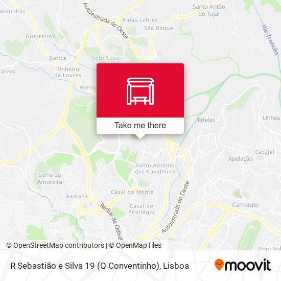 R Sebastião e Silva 19 (Q Conventinho) map