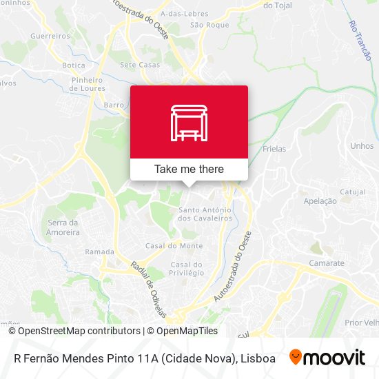 R Fernão Mendes Pinto 11A (Cidade Nova) mapa