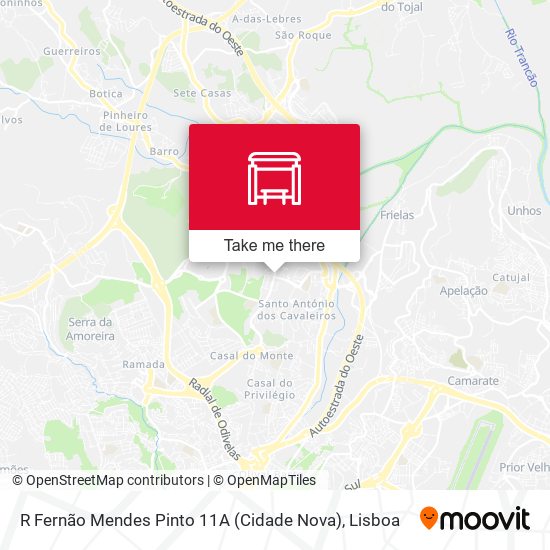 R Fernão Mendes Pinto 11A (Cidade Nova) mapa