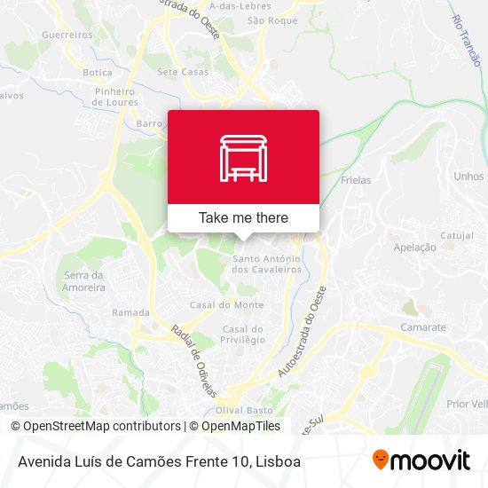 Avenida Luís de Camões Frente 10 map