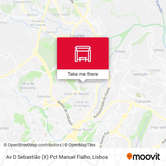 Av D Sebastião (X) Pct Manuel Fialho map